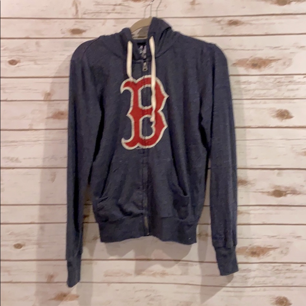 Light weight zip up, vintage Red Sox sweatshirt